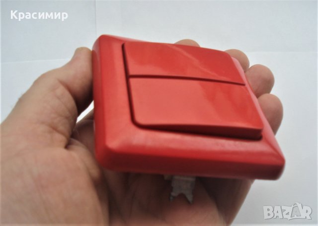 Двоен червен електрически ключ осветление, снимка 4 - Крушки - 39384941