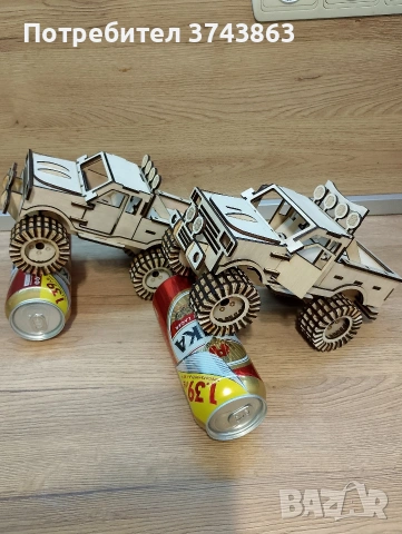 Дървен пикап за кенче , снимка 10 - Декорация за дома - 54162608