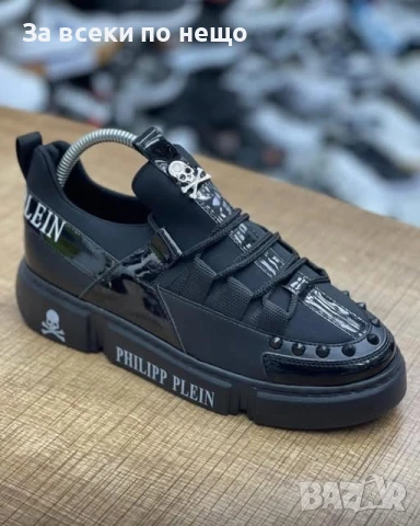 Philipp Plein Мъжки Черни Маратонки👟Мъжки Спортни Обувки👟Мъжки Кецове Код P875