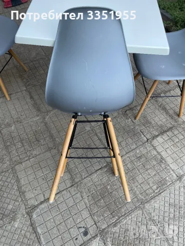 Трапезни столове 4 броя и маса, снимка 7 - Столове - 47453078