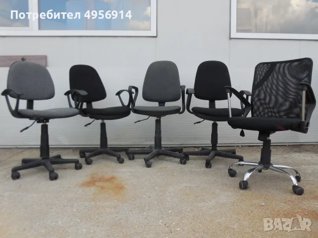 Продавам тези въртящи столове на колелца и за бар, снимка 7 - Столове - 56184410