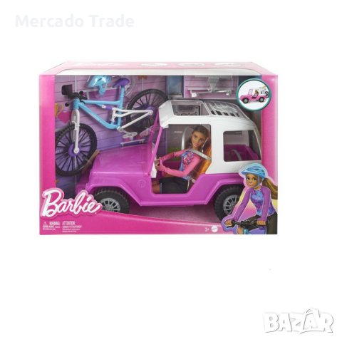 Кукла Mercado Trade, Барби с джип и велосипед, снимка 4 - Кукли - 42923875