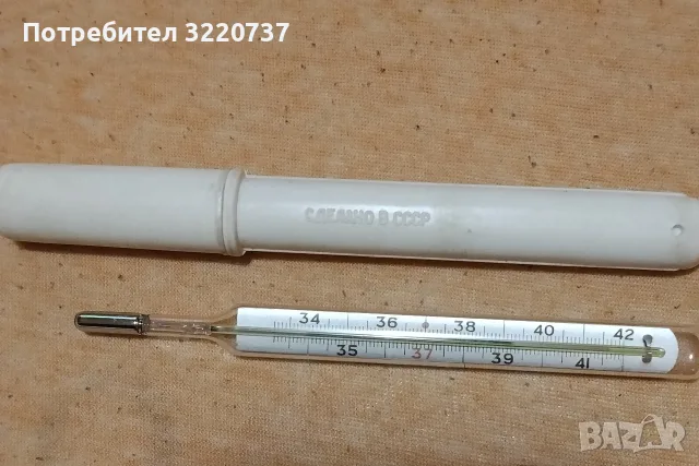 Стар живачен термометър., снимка 2 - Уреди за диагностика - 55805613