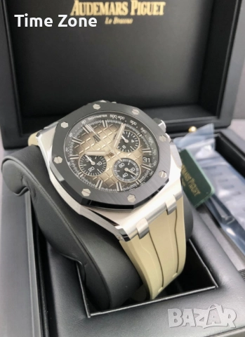 Audemars Piguet Royal Oak Offshore Chronograph 43mm Khaki & Ceramic Bezel, снимка 4 - Мъжки - 52999054