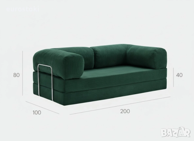 Компресиран, ортопедичен диван Forest tales, размер 2000х1000х700 мм