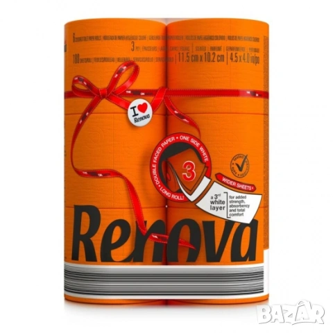 Renova Orange toilet paper, Ренова Оранжева тоалетна хартия 