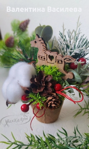 Ръчно изработени Коледни декорации, снимка 4 - Декорация за дома - 52446953