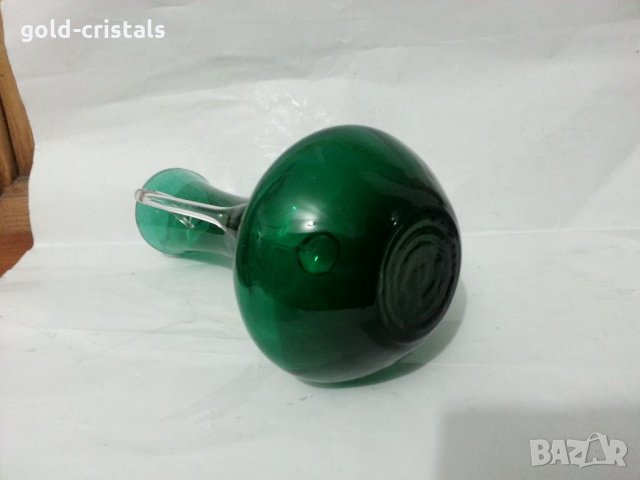 Стъклена кана ваза гарафа, снимка 3 - Антикварни и старинни предмети - 35590030