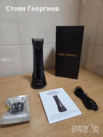 Тример за тяло за мъже, електрически тример Kibiy с LED индикатор, снимка 4 - Електрически самобръсначки - 52344390