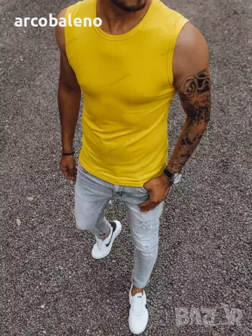 Мъжка тениска без ръкави, 4цвята , снимка 3 - Тениски - 49350891