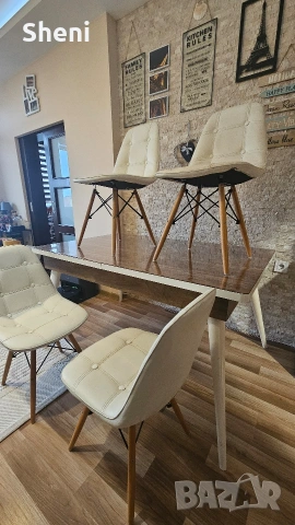 Трапезни, посетителски столове 4 бр., снимка 3 - Столове - 53216857