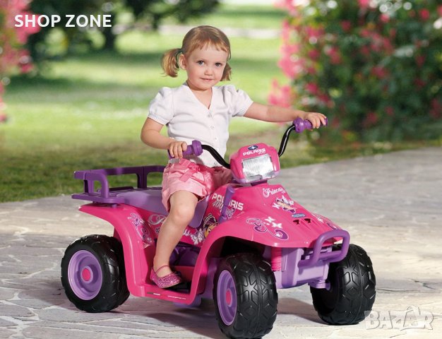ATV - Детски електрически мотор с акумулатор - Polaris Princess 400 , снимка 4 - Коли, камиони, мотори, писти - 35032202