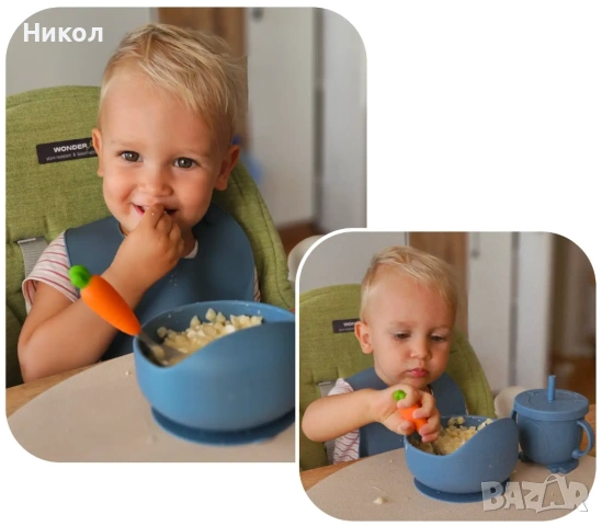 Прибори за самостоятелно хранене „Морковчета“ – лъжица и вилица, снимка 5 - Прибори, съдове, шишета и биберони - 53975539