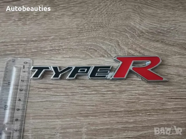 Honda Type R емблема черно с червено, снимка 3 - Аксесоари и консумативи - 49209070