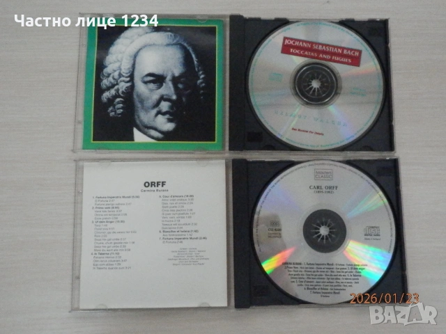 Bach - Toccatas and fugues / Карл Орф - Кармина Бурана / Mozart, снимка 3 - CD дискове - 45931921