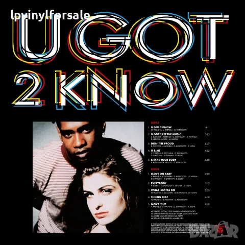 Cappella — «U Got 2 Know», снимка 2 - Грамофонни плочи - 56523428