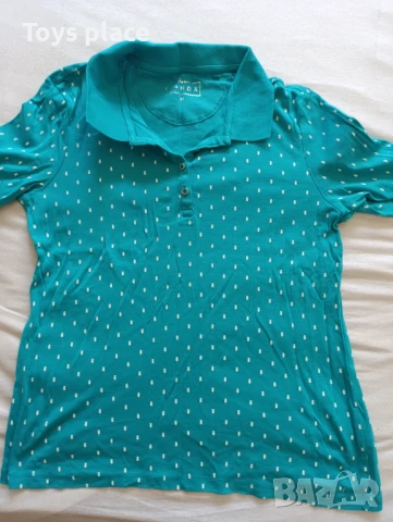 L/XL Лот туника/тениска в цвят тюркоаз , снимка 4 - Туники - 51063589