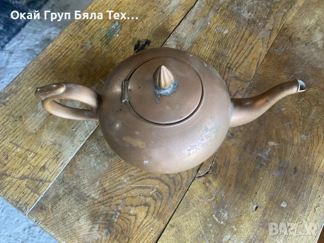 🫖✨ ВИНТИДЖ МЕДЕН ЧАЙНИК – 65 € ✨🫖, снимка 4 - Антикварни и старинни предмети - 56425074