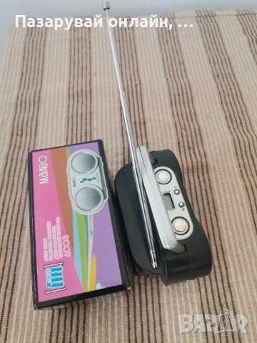 Мини радио Манбо с FM и часовник, снимка 6 - Радиокасетофони, транзистори - 42903684