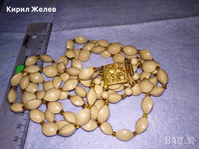 ПРЕКРАСЕН СТАР ТРОЕН РЕТРО ГЕРДАН с МЪНИСТА и ФИЛИГРАННА ЗАКОПЧАЛКА ПОЗЛАТЕН БРОНЗ 34657, снимка 7 - Антикварни и старинни предмети - 39141646