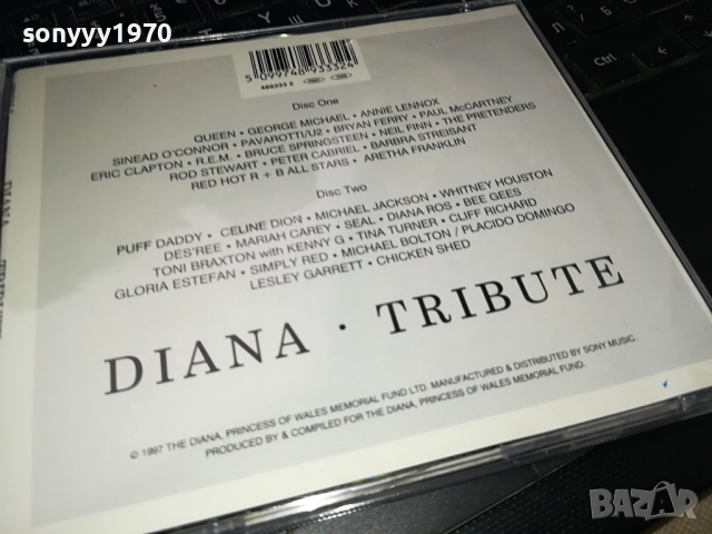 DIANA TRIBUTE X2 CD 0603241716, снимка 5 - CD дискове - 44638680