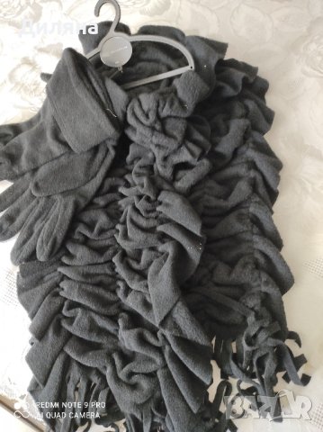 нови шал и ръкавици комплект, снимка 1