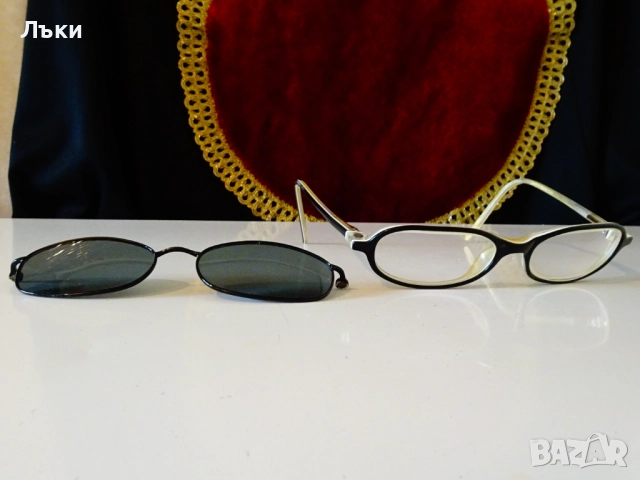 Диоптрични рамки със стъкла и слънчеви очила. 