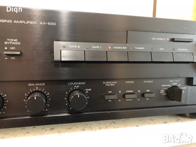 Yamaha AX-630, снимка 4 - Ресийвъри, усилватели, смесителни пултове - 36584659