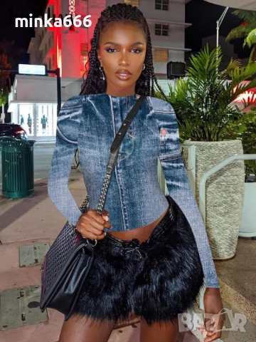 Еластична дамска блуза.