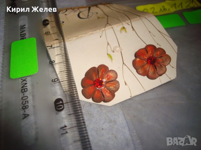 НОВИ МАРКОВИ ФЛОРАЛНИ БУТИКОВИ ХЕНД МЕЙД АРТ ОБЕЦИ с КОЖА ПОЛИМЕРНА ГЛИНА и СВАРОВСКИ КРИСТАЛИ 1121, снимка 16 - Обеци - 36630540