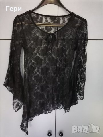 Красива дантелена асиметрична туника, снимка 2 - Туники - 33699363