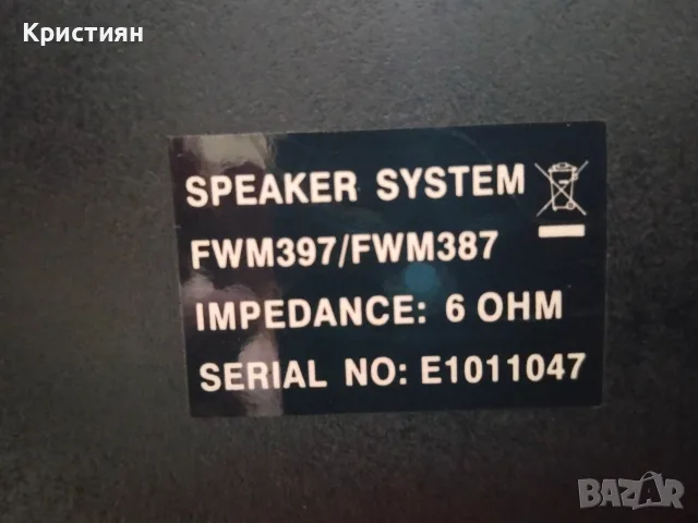 Продавам мини Hi-Fi система Philips FWM387 , снимка 3 - Тонколони - 56058564