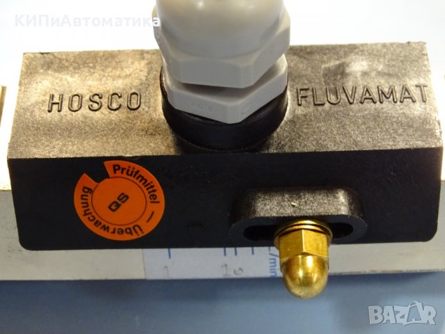 датчик за дебит Hosco Fluvamat DN10/PN200 Honsberg+Co, снимка 2 - Резервни части за машини - 37237575