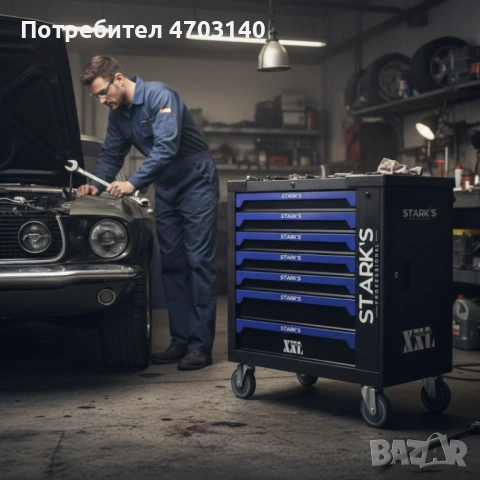 Професионална количка с инструменти 258 части – пълен набор за автосервизи и майстори