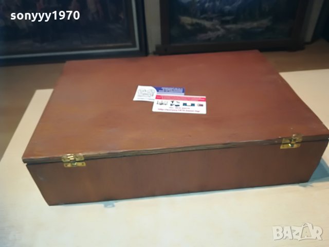 ГОЛЯМА ДЪРВЕНА КУТИЯ-ВНОС ФРАНЦИЯ