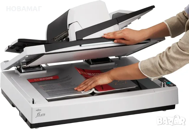 Професионален високоскоростен скенер Fujitsu fi-6770 (ADF + Flatbed) – Отлично състояние!, снимка 2 - Принтери, копири, скенери - 56011434