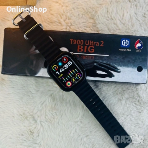 Смарт часовник T900 Ultra 2, Bluetooth разговори, Известия, Крачки, снимка 10 - Мъжки - 53301013