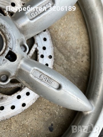 Джанта с гума и спирачен диск за Априлия , снимка 2 - Гуми и джанти - 40857188