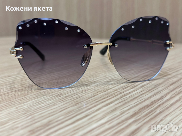 Слънчеви очила с нежни блестящи камъчета, снимка 4 - Слънчеви и диоптрични очила - 44529168