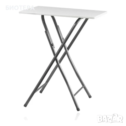 Сгъваема маса 60Х60Х75 CM. с бял плот, снимка 3 - Маси - 50637377