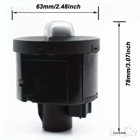 Ключ за светлини VW Golf 5/6 Passat B6 Caddy Touran Tiguan Scirocco Jetta, функция AUTO ,хром , снимка 2 - Аксесоари и консумативи - 51257063