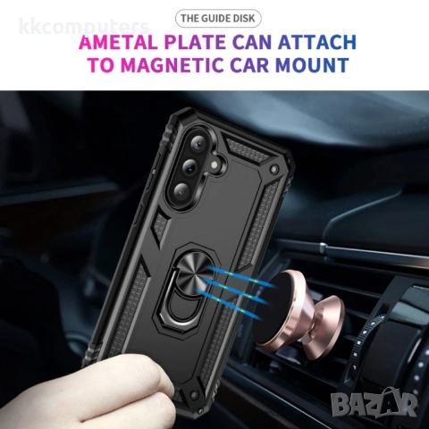 Калъф за Samsung Galaxy A37 5G с Въртящ се Пръстен - PC+TPU, Военна защита, 7 цвята, снимка 10 - Калъфи, кейсове - 54055096