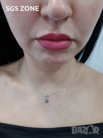 Сребърни висулки с топаз, гранат, аметист, перидот, цитрин и други естествени камъни, снимка 9 - Колиета, медальони, синджири - 52276076