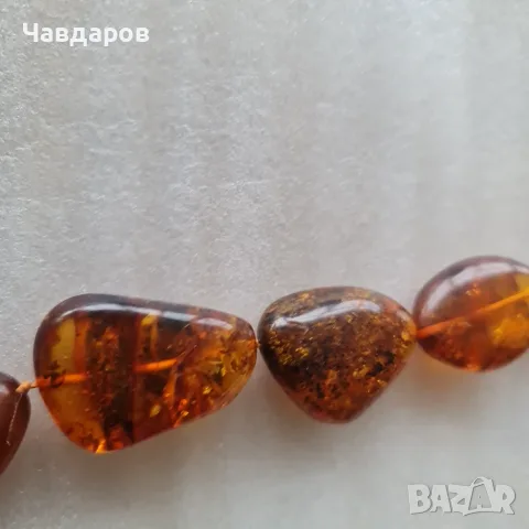 Гердан от кехлибар, снимка 4 - Колиета, медальони, синджири - 56219828