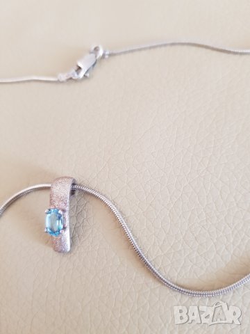 Сребърно колие 925, снимка 2 - Колиета, медальони, синджири - 33796388