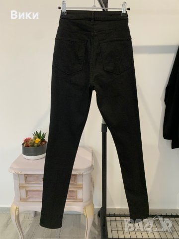 Черен панталон тип дънки размер 36(S), снимка 11 - Дънки - 44259762