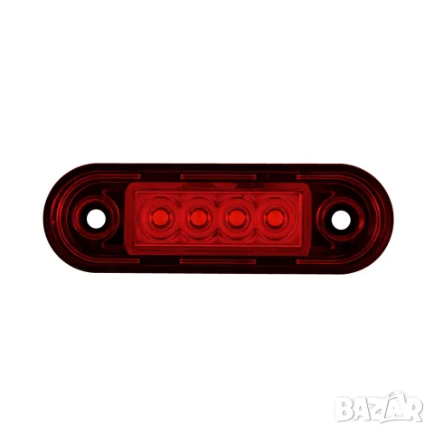 LED габарит 4 LED 12-24V червено-бял
