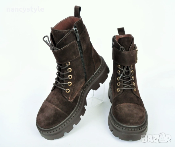 ЗИМА '25'26! Велурени дамски боти - Два цвята, снимка 3 - Дамски боти - 52289931