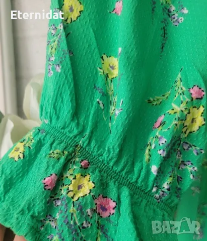 Зелена рокля YAS , снимка 3 - Рокли - 49906662