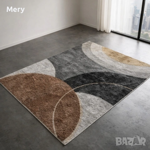 Модерен килим за хол 120х160см - 3D ефект, Противоплъзгащ, снимка 8 - Килими - 53922514